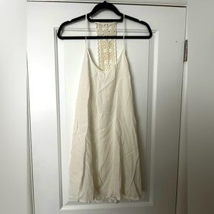 Lace back mini dress